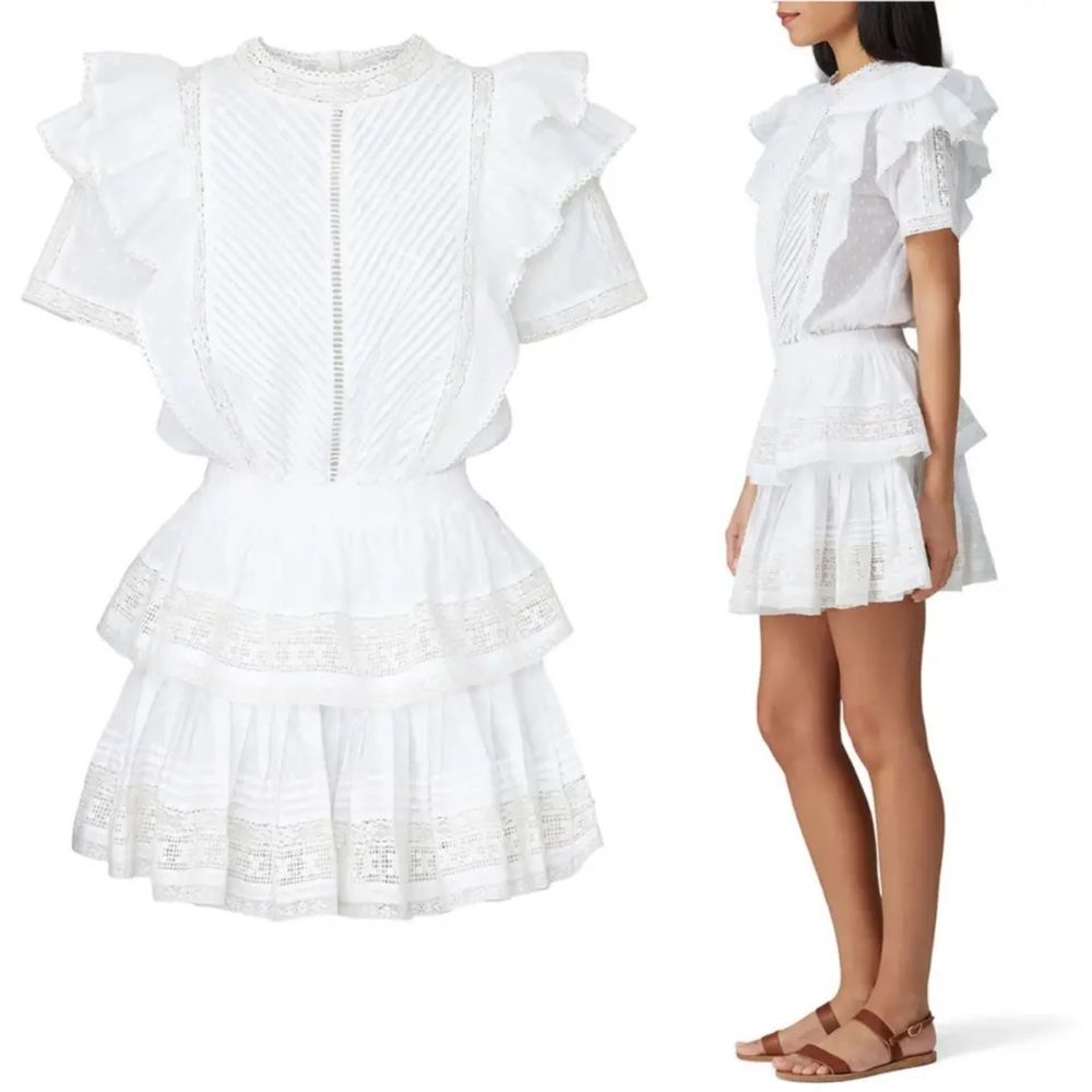 NWOT Maia Bergman Mery Dress Fit & Flare Mini Eyelet Tunic Size small